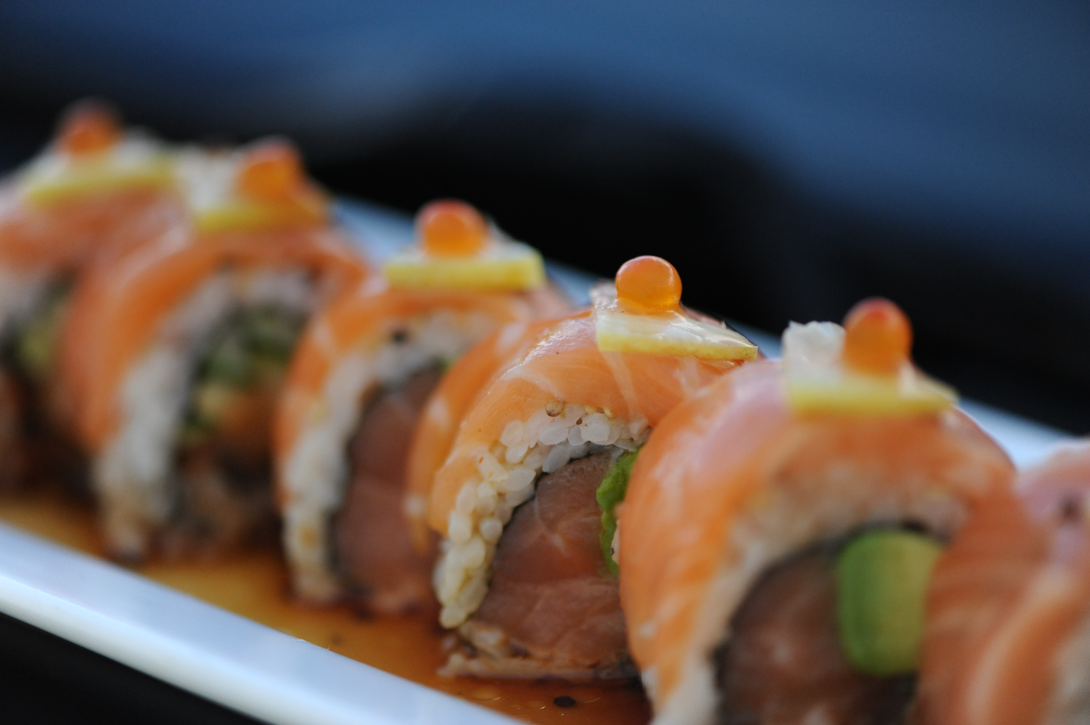 Chef Nam’s salmon specialty roll